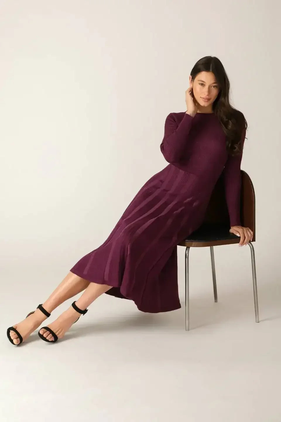 HIGH STANDARDS SWEATER MIDI DRESS - FINAL SALE