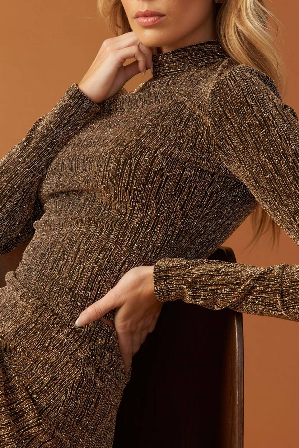 BRUNCH AT NOON FITTED TOP & SKIRT SET