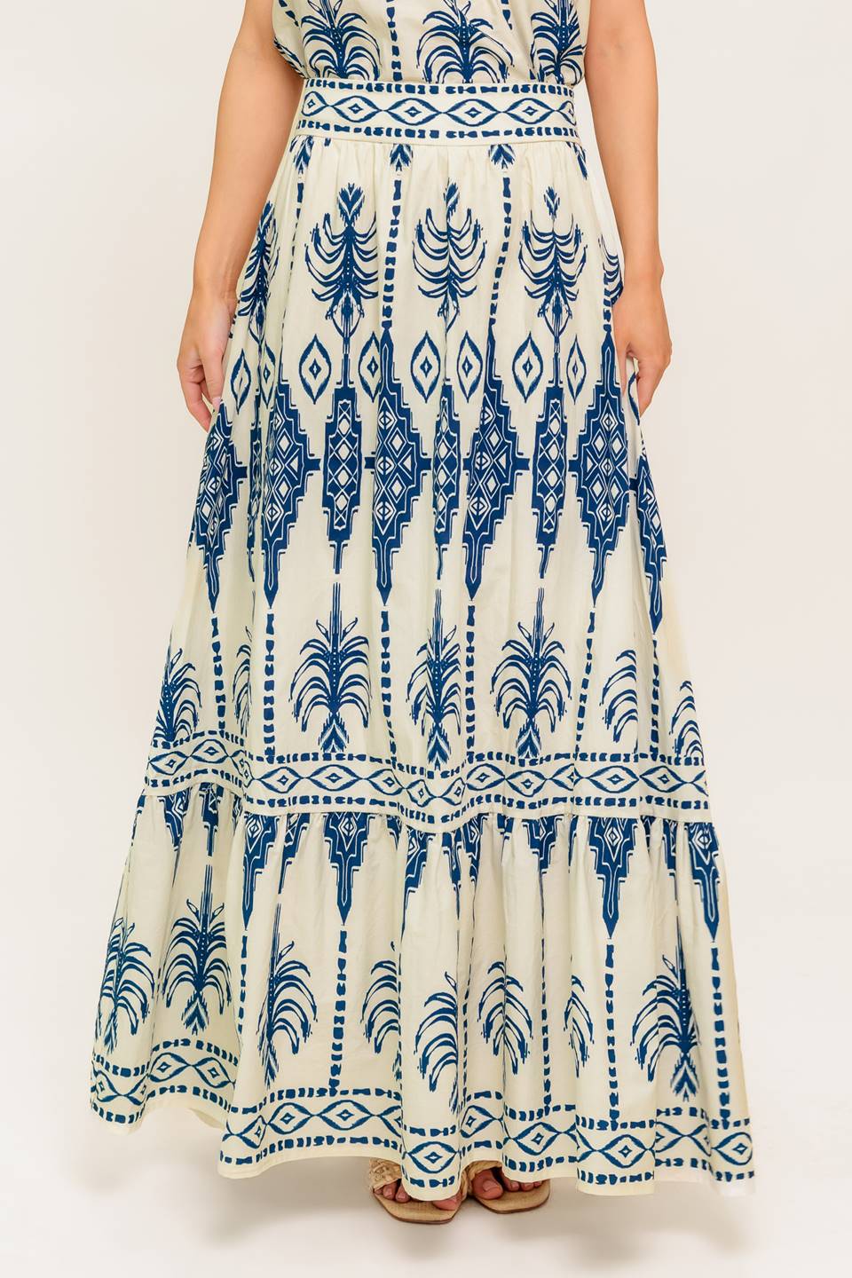 BOHO RHYTHM TOP & SKIRT SET - NAVY