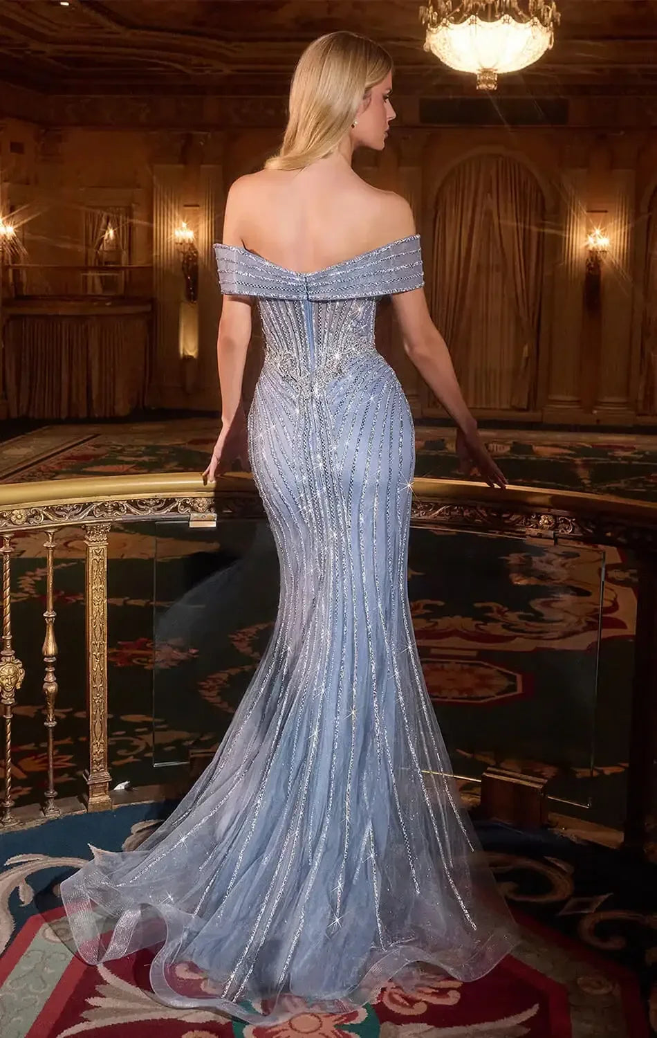 BIANCA GOWN - MERMAID BEADED EVENING DRESS