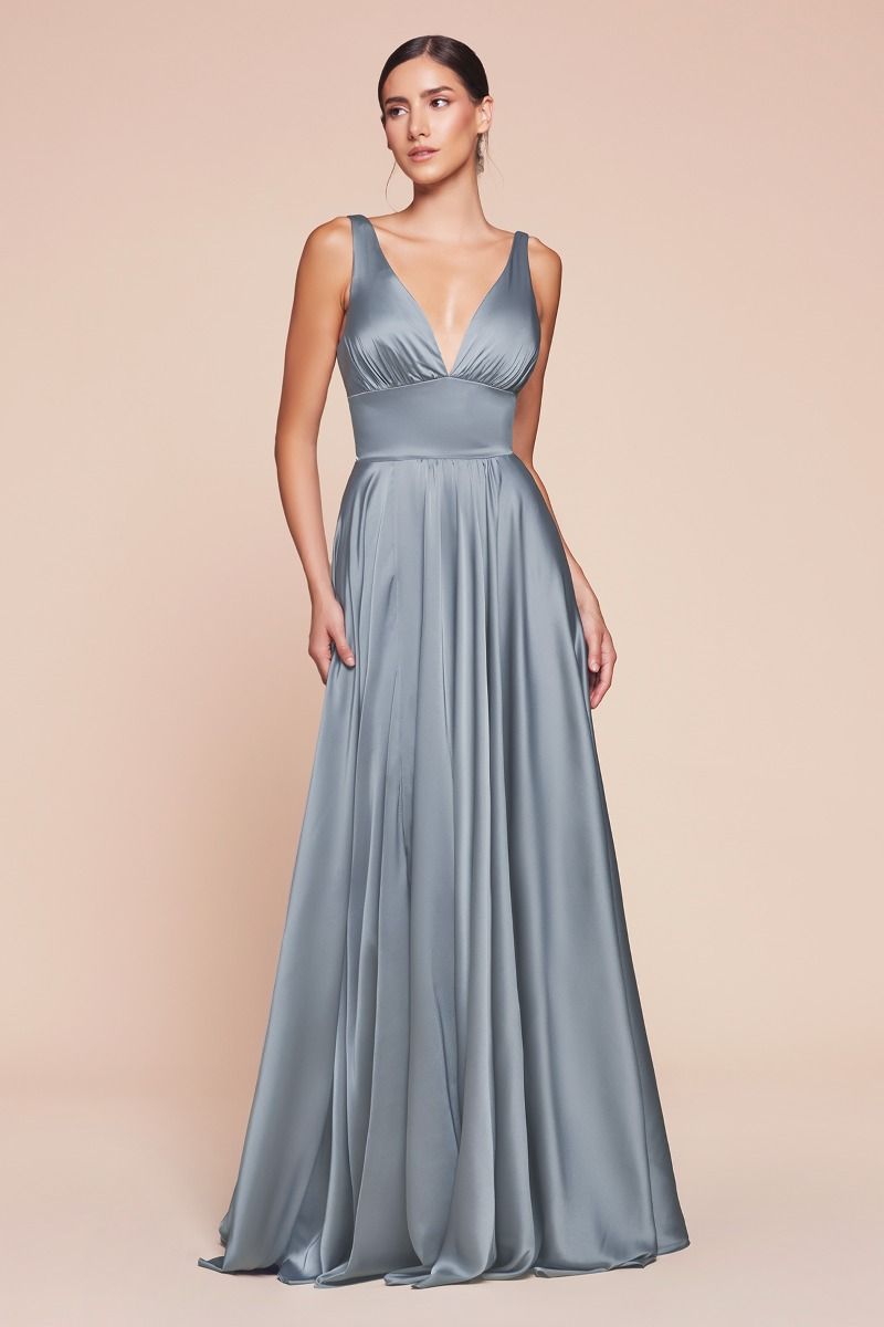 Kinsley Gown - Soft Satin A-line Dress