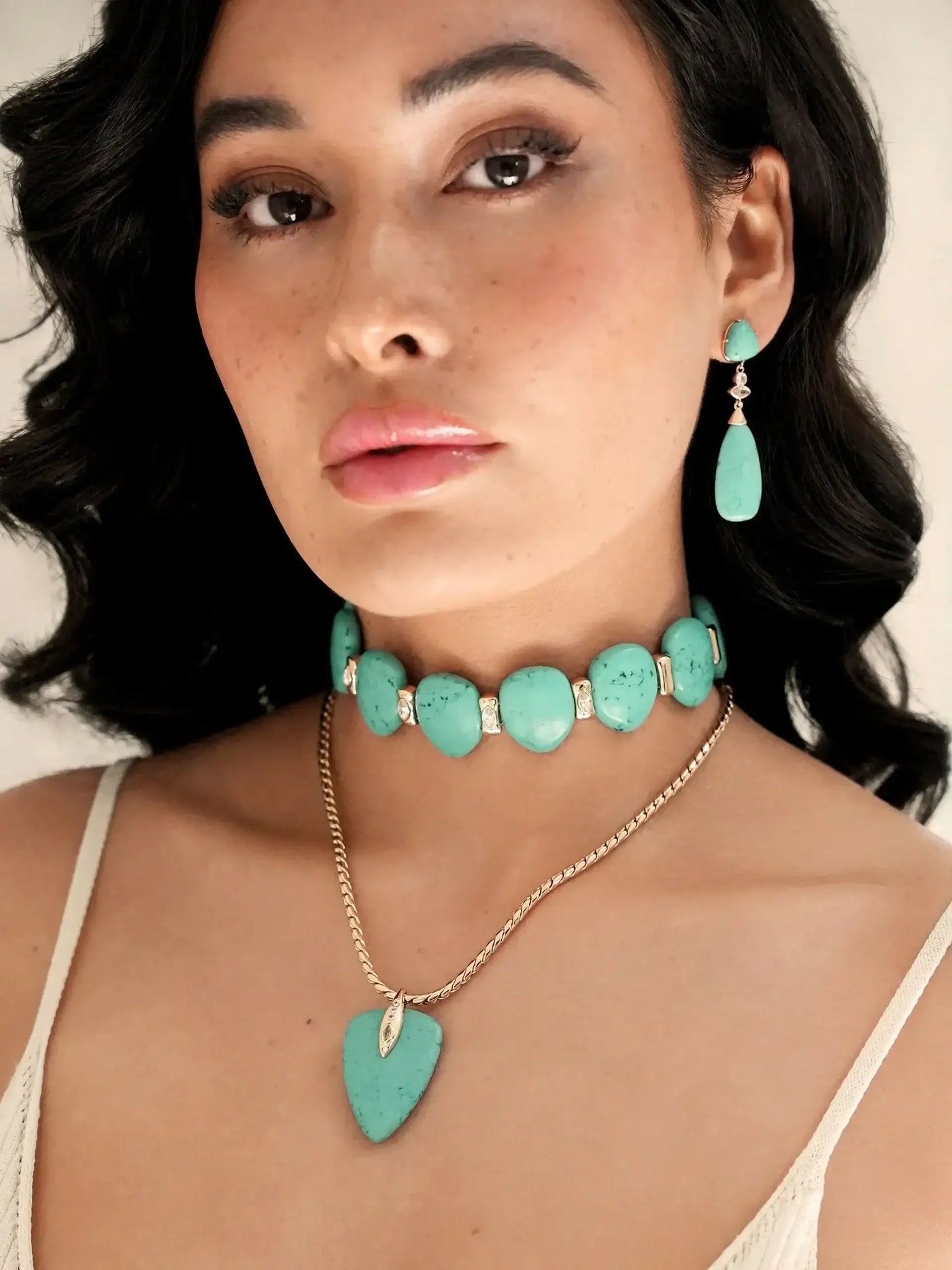 Turquoise Solstice Pendant Choker