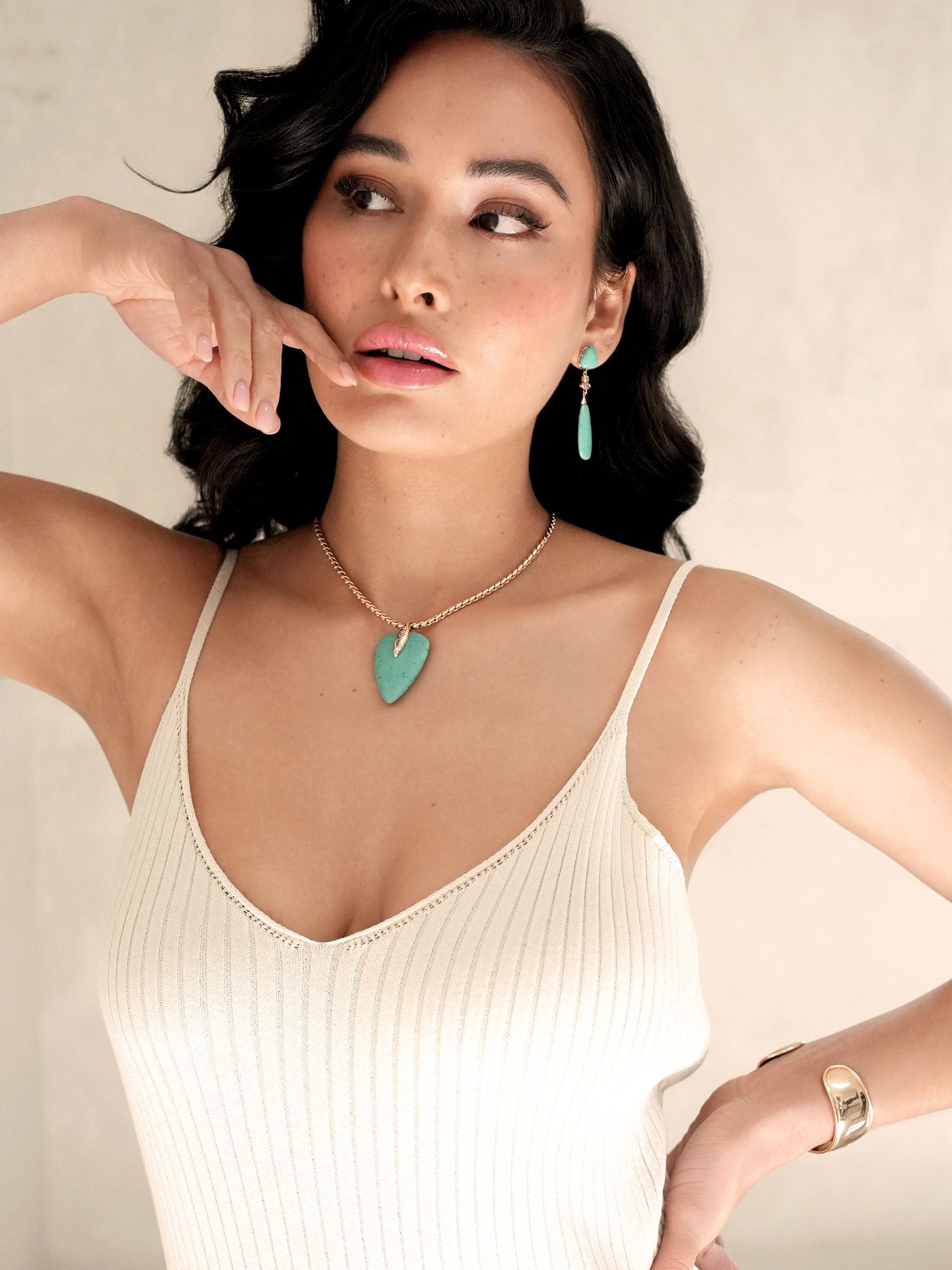 Turquoise Solstice Pendant Choker