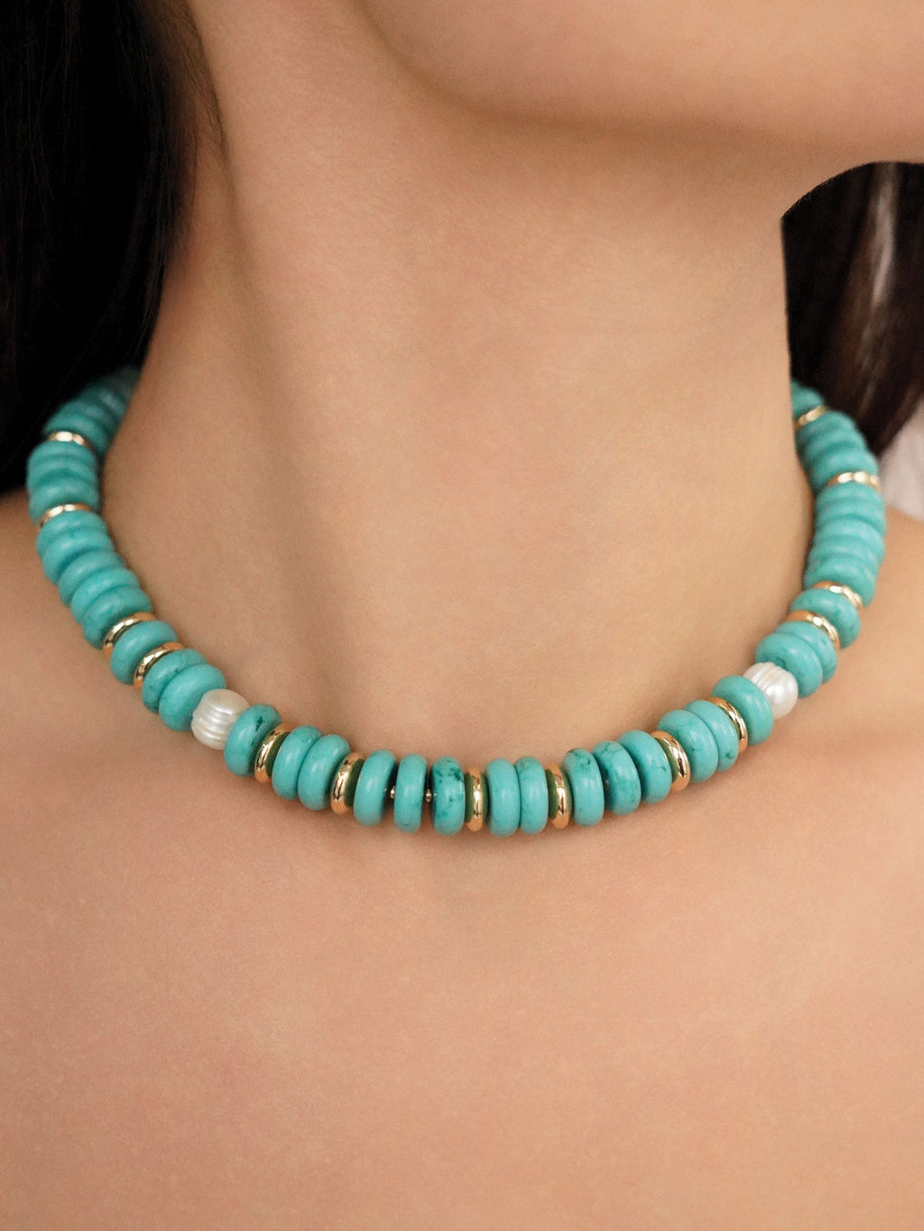 Amalfi Chain Necklace, Blue main image 0