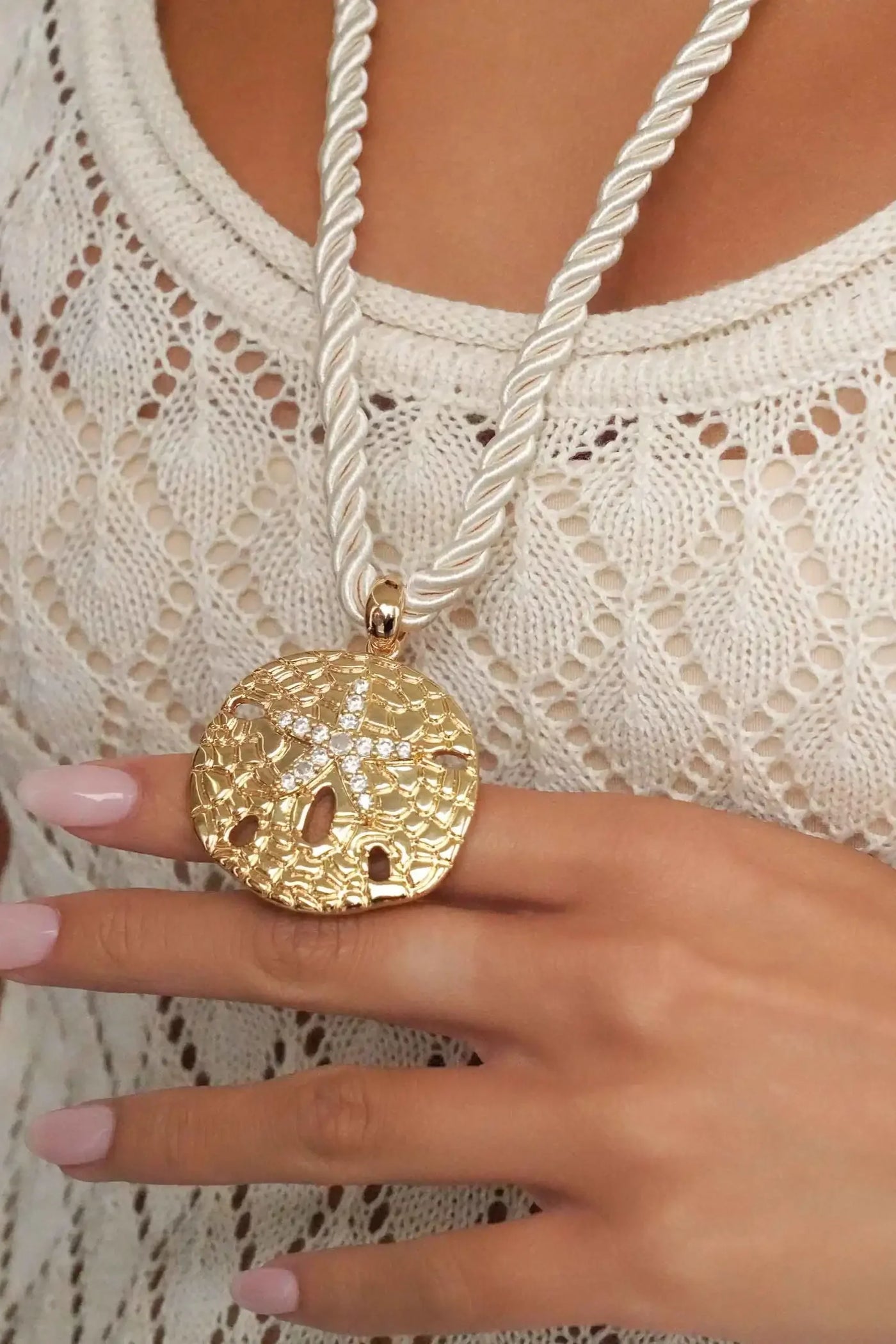 Sand Dollar Pendant Necklace