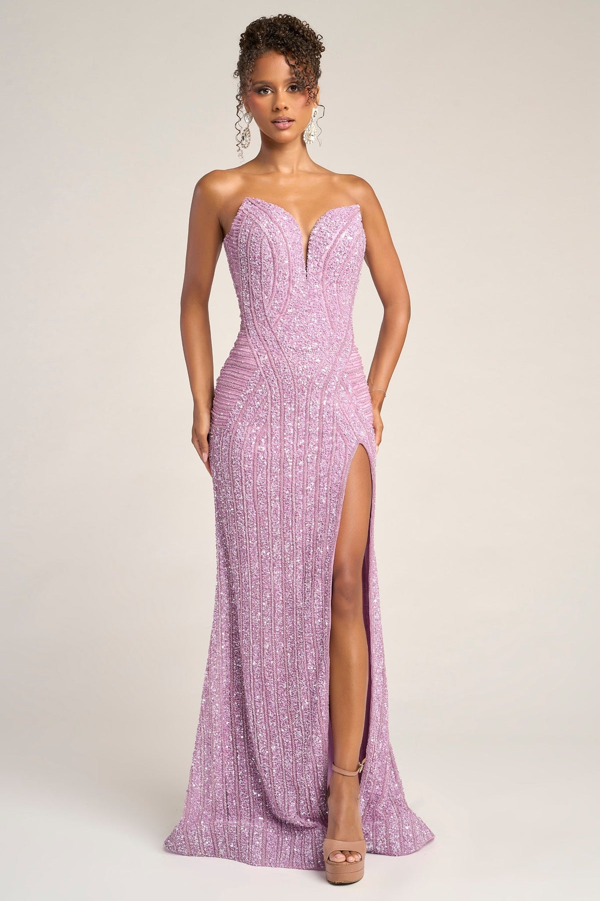 Portia & Scarlett PS26424C in Lilac, front view | Lady Black Tie