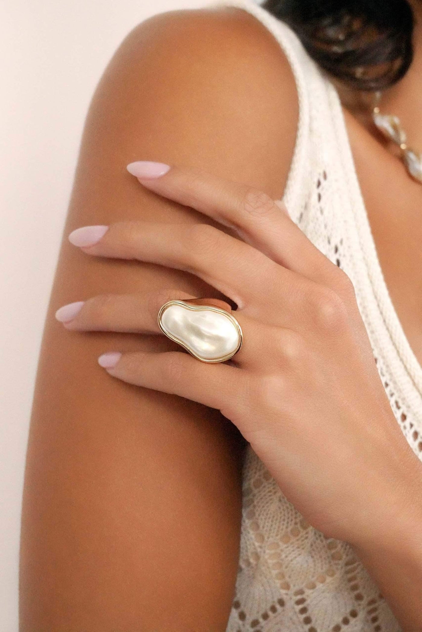 Sea-born Pearl Ring