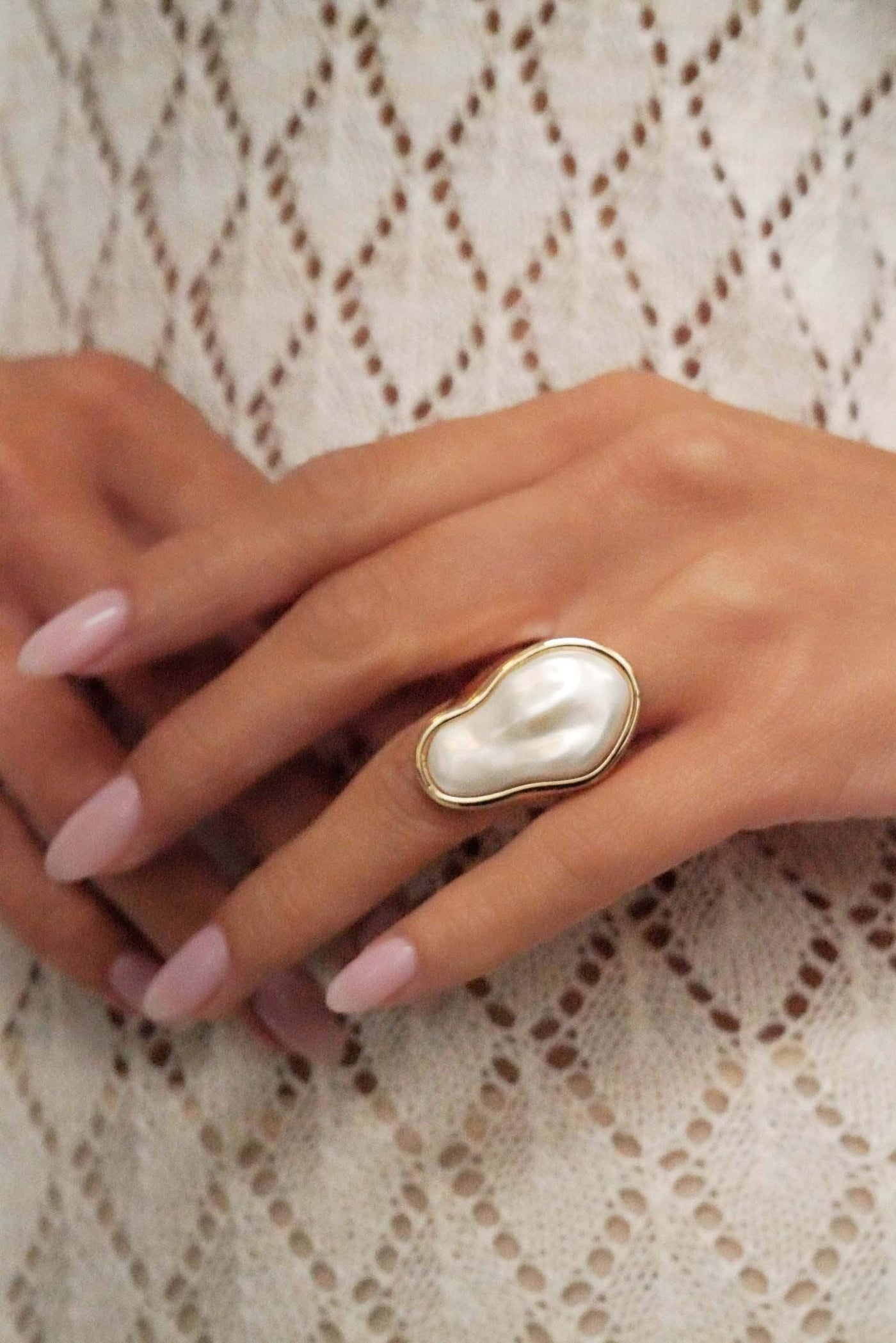 Sea-born Pearl Ring
