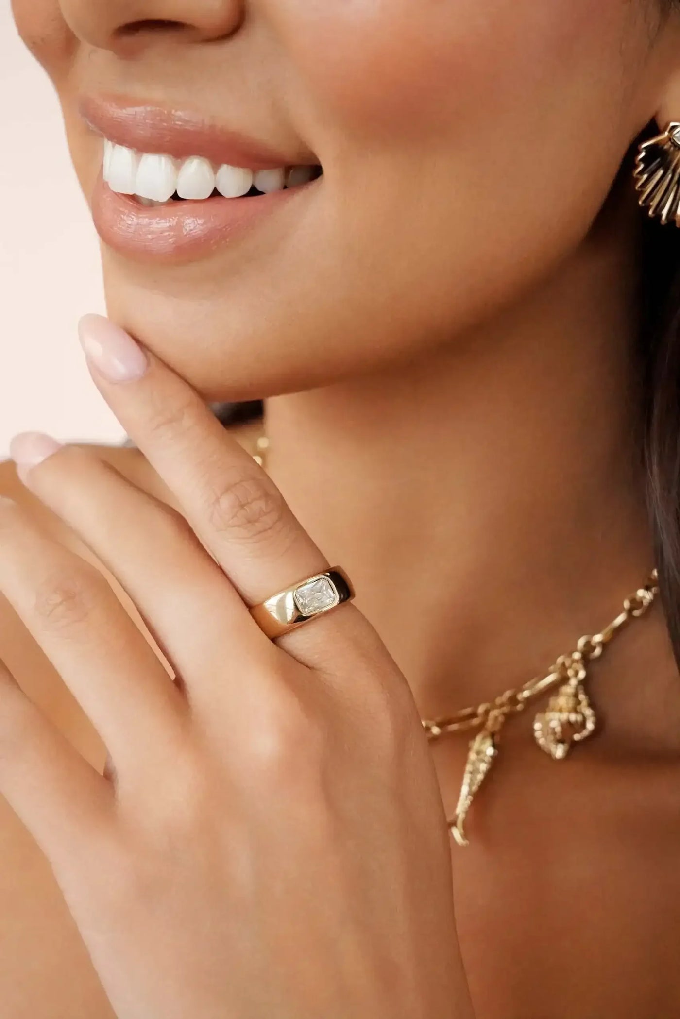 Emerald Cut Treasure Ring