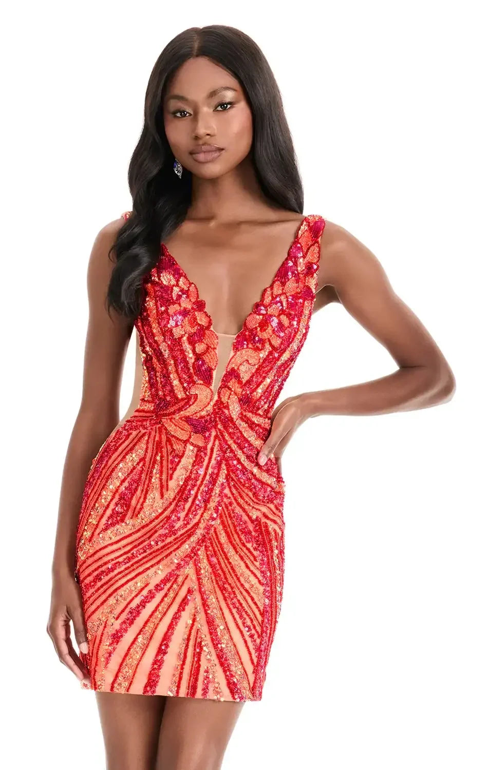 4893 - Red/Coral - ASHLEYlauren