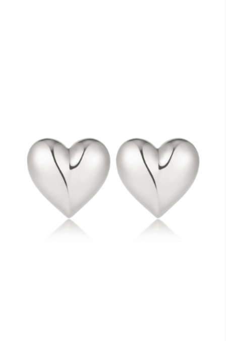 Heart Stud Statement Earrings