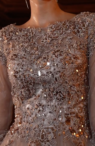 FRANCESCA GOWN - BALL GOWN WITH SLEEVES