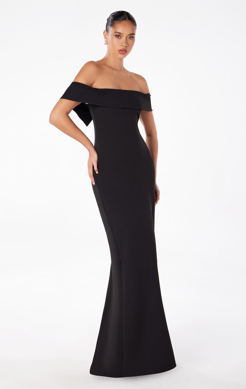 INEZ OFF THE SHOULDER MAXI DRESS
