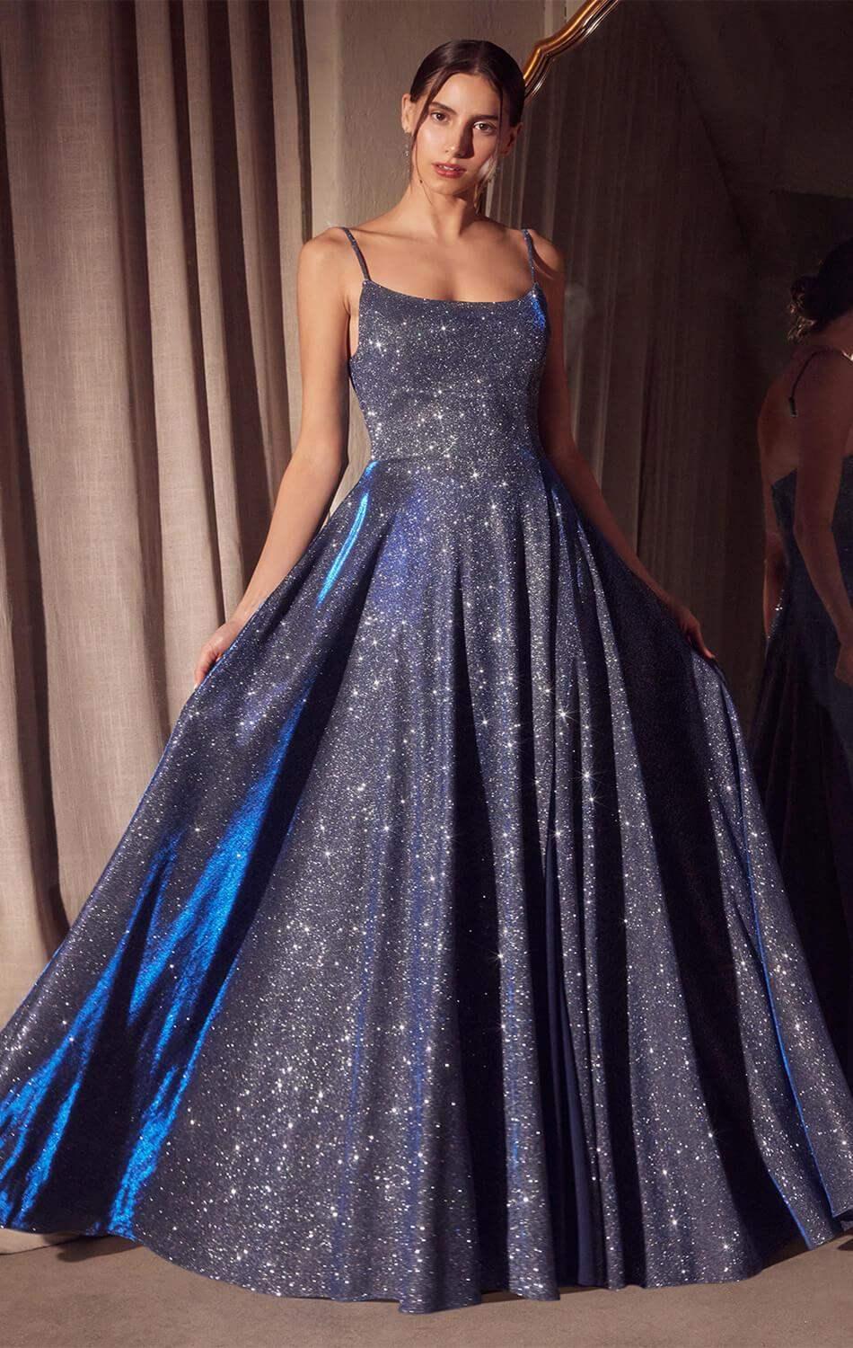 Eileen Gown - Elegant Glittery Drape Formal Dress