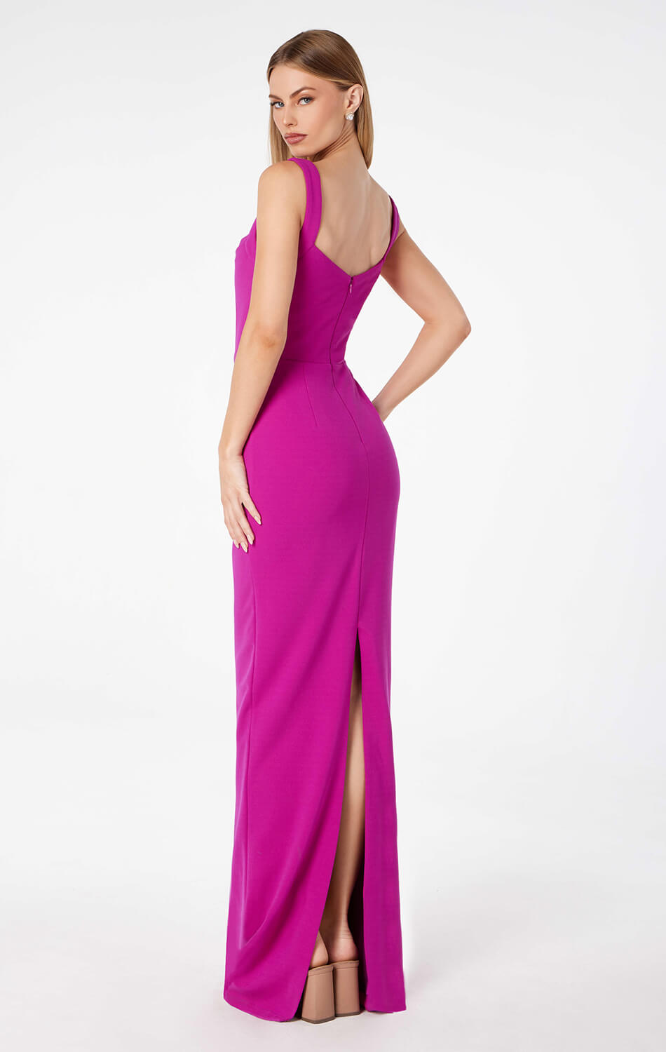 SHAYLA MAXI DRESS - SQUARE NECKLINE DRESS