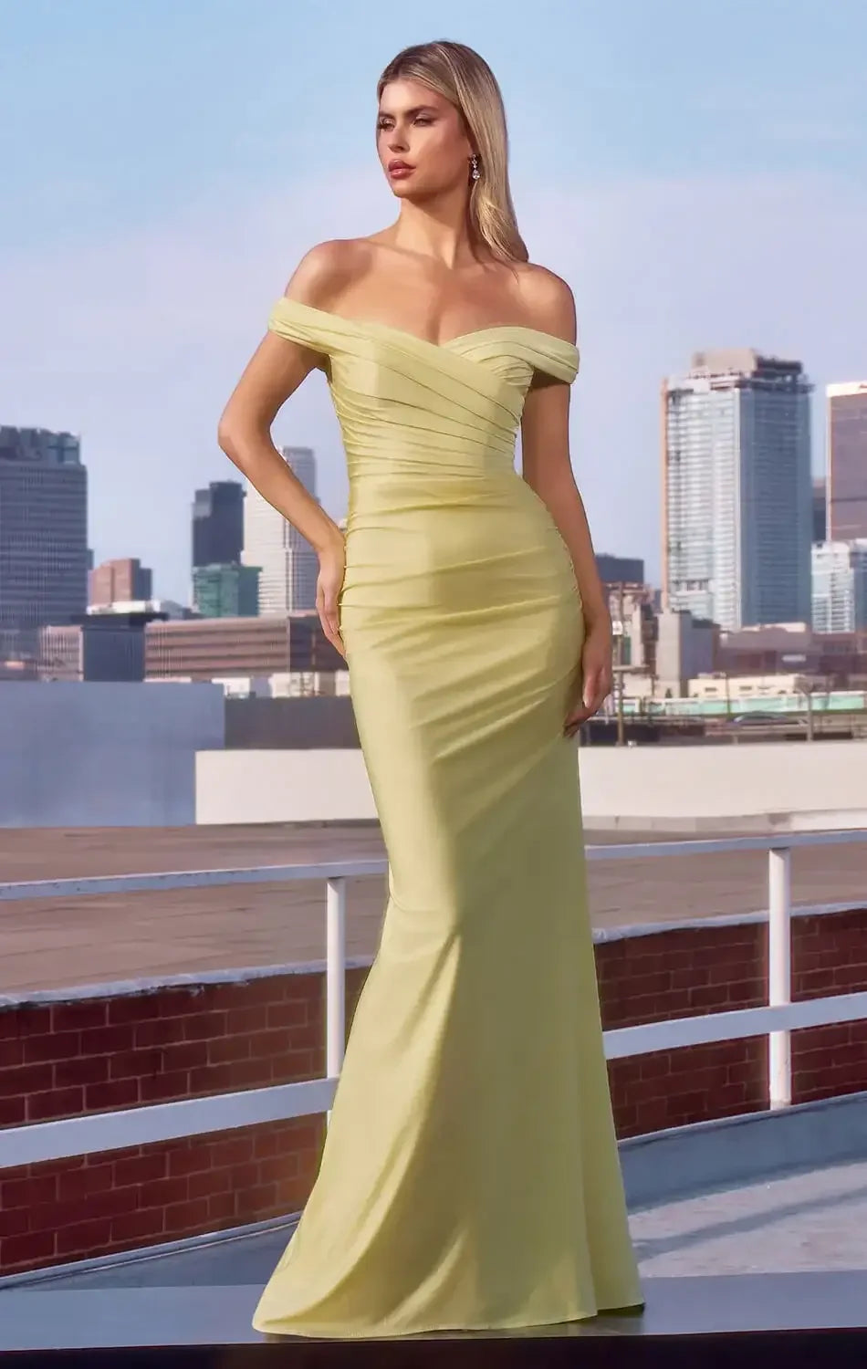 Tinsley Gown - Off-the-Shoulder Long Dress