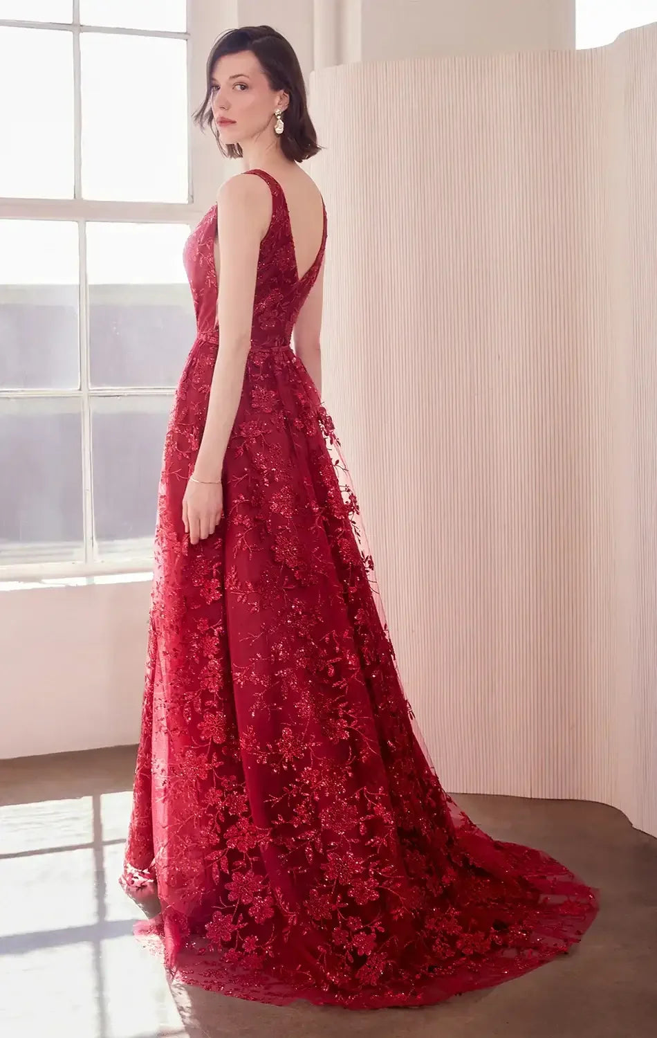 ARIELLE GLITTER TULLE GOWN