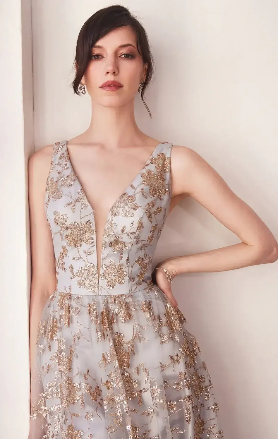 ARIELLE GLITTER TULLE GOWN