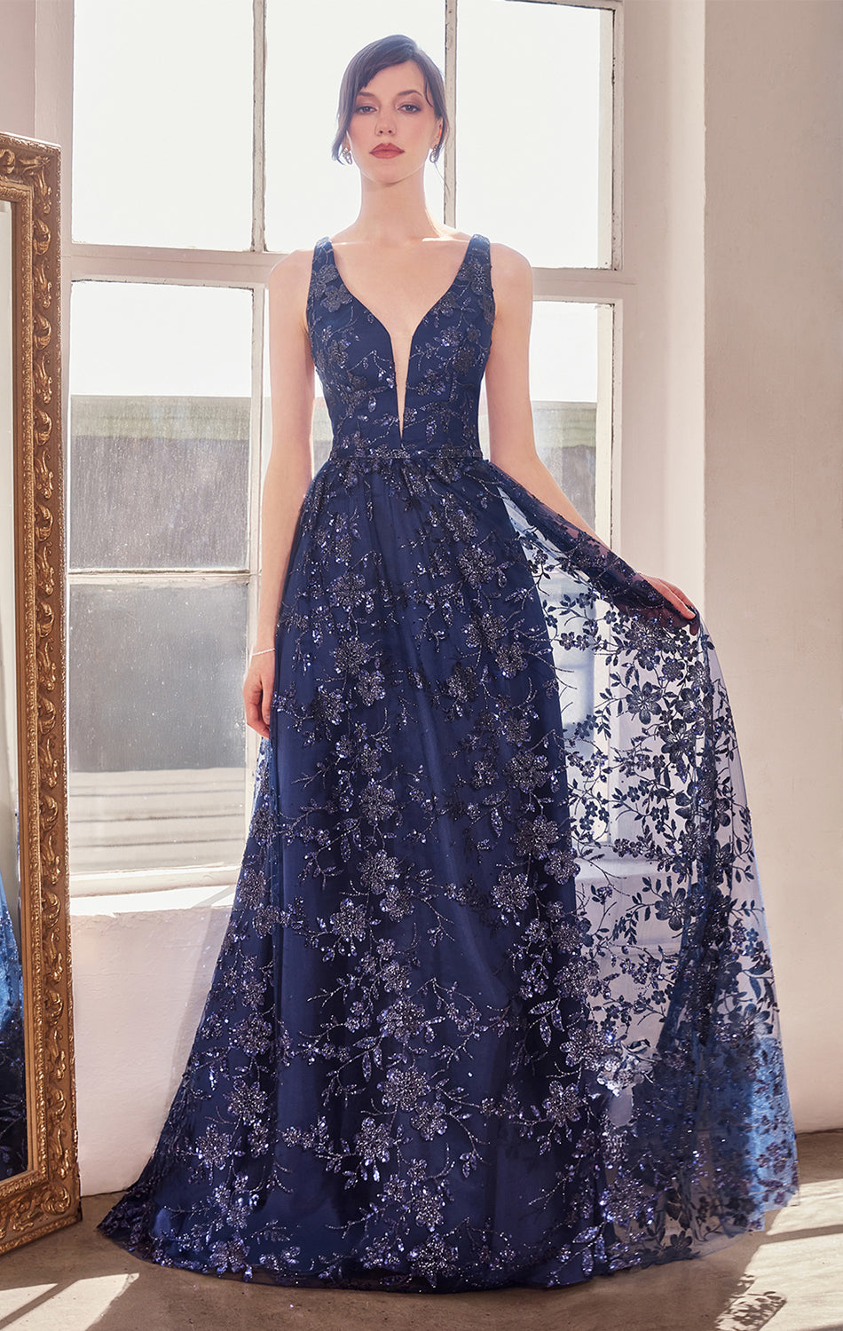 ARIELLE GLITTER TULLE GOWN