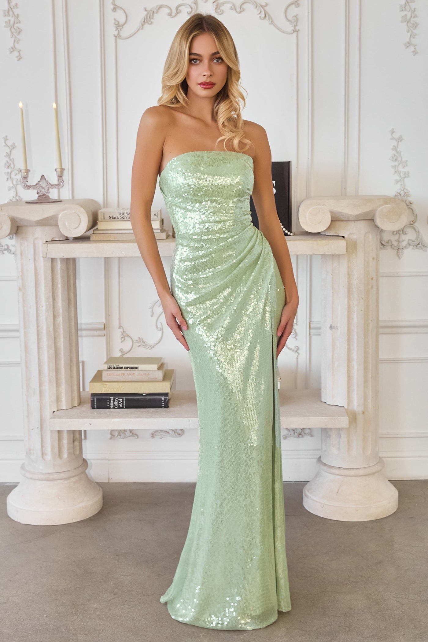 Shauna Gown - Strapless Sequin Dress