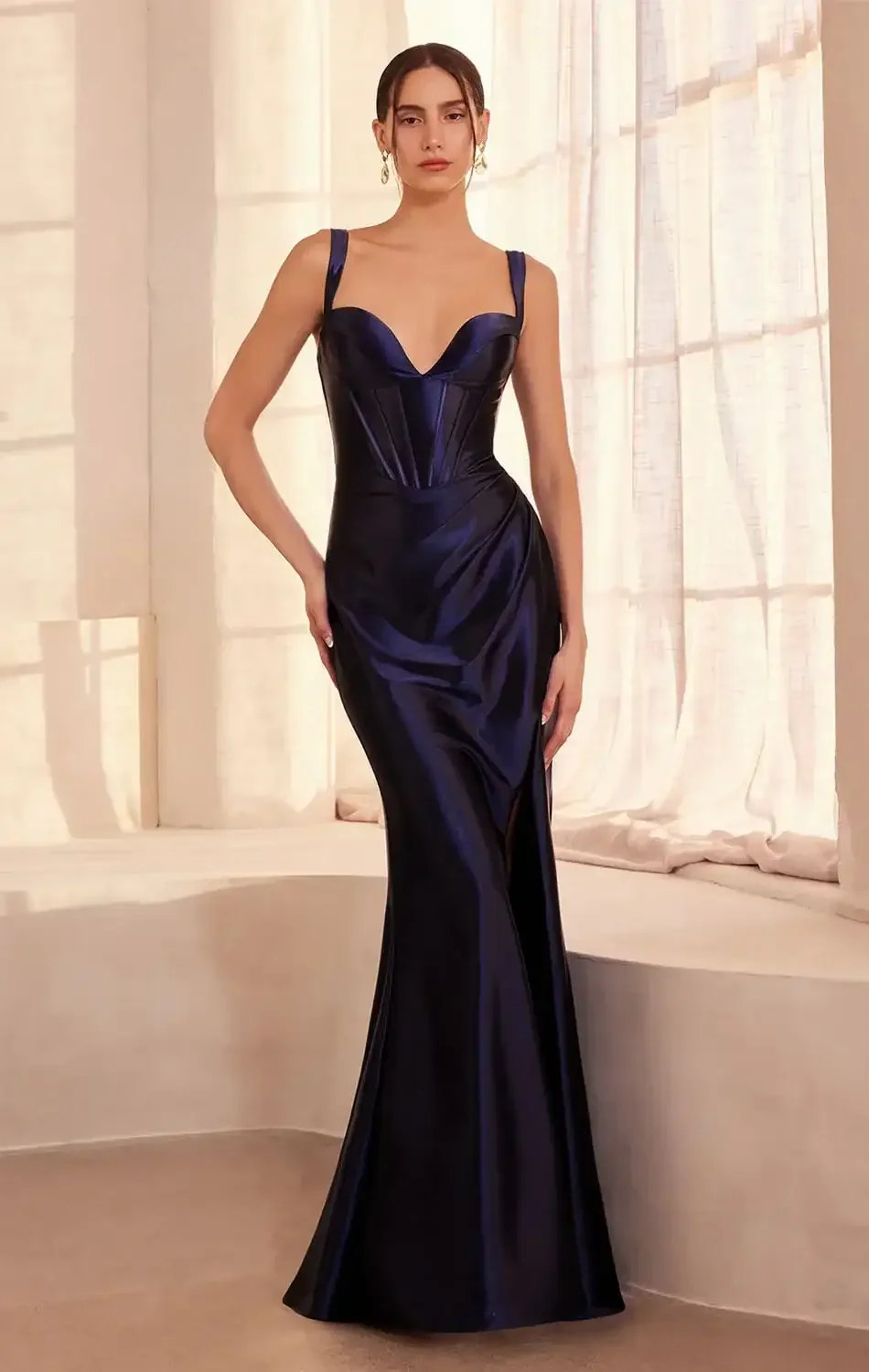 Gina Maxi Dress - Satin Bustier Long Dress