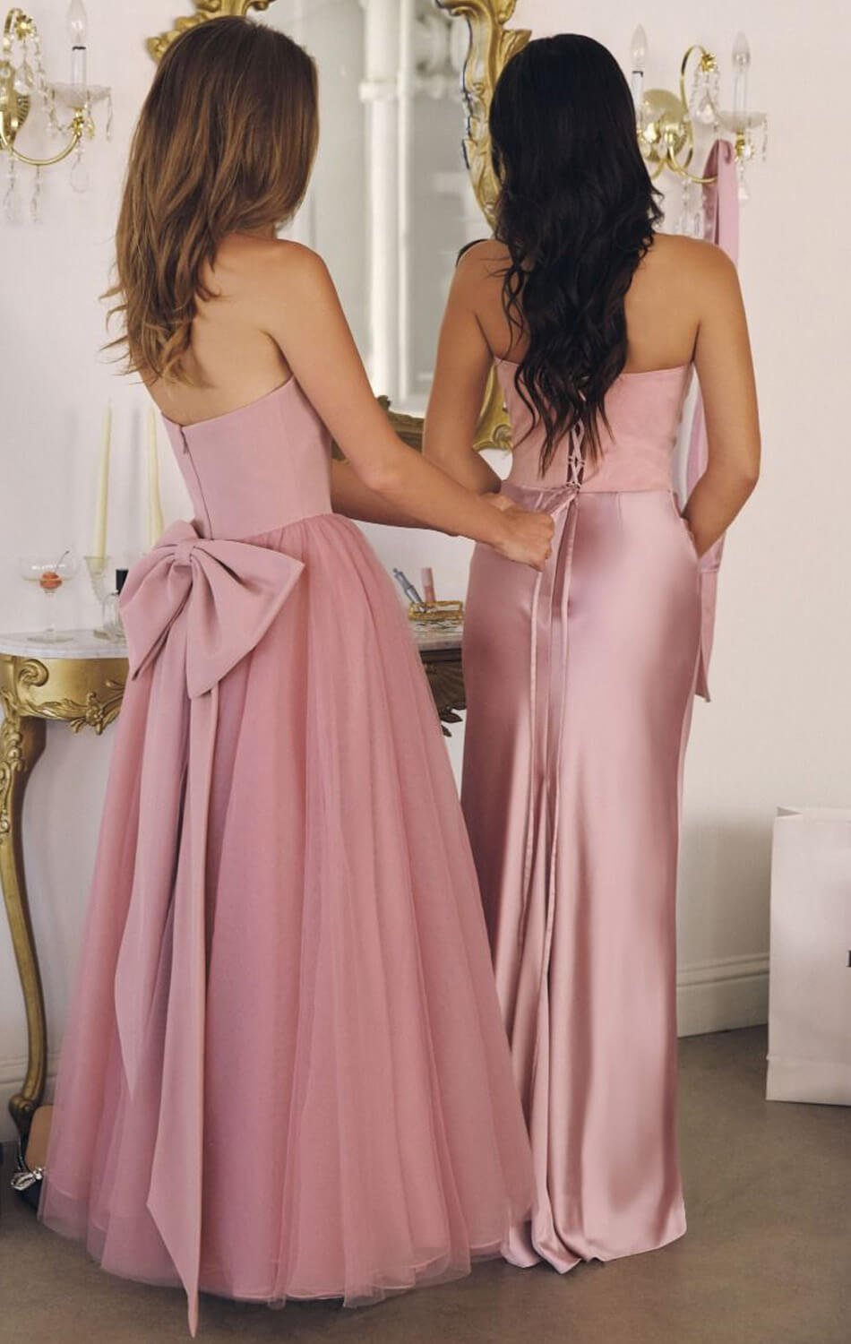 OPHELIA GOWN - STRAPLESS A-LINE DRESS WITH BOW