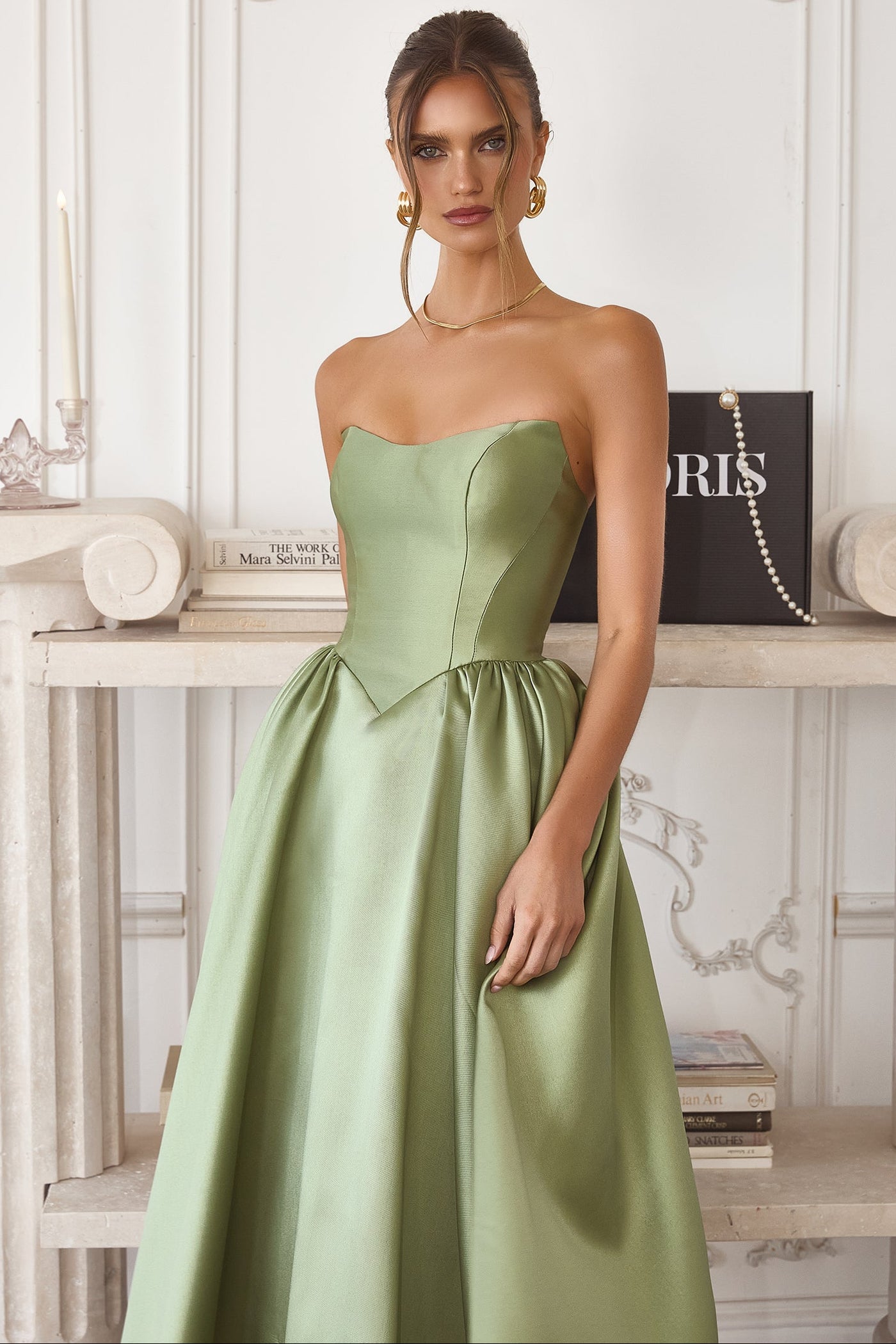 Talullah Midi Dress - Mikado Cocktail Dress