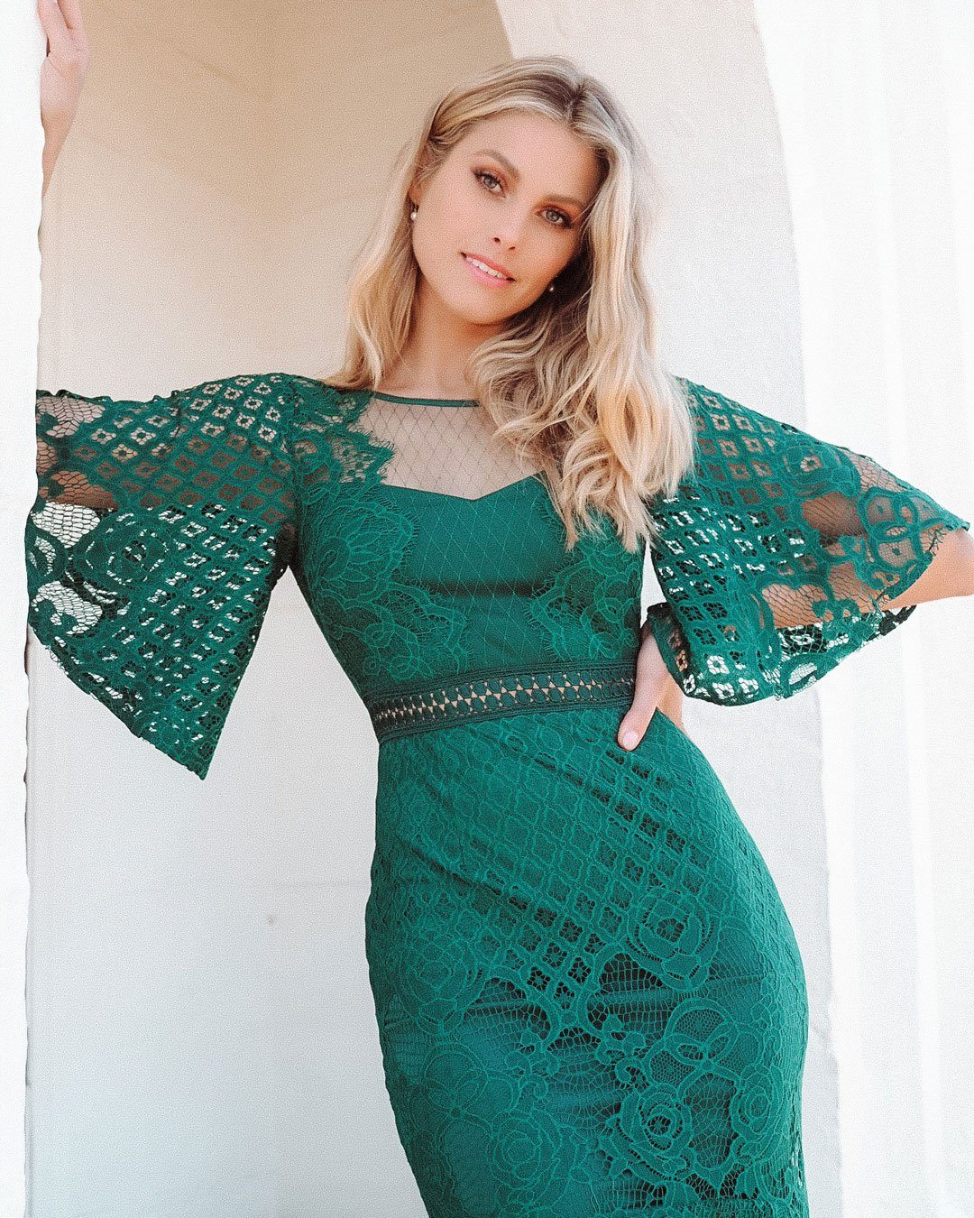 Reyna Dress - Emerald