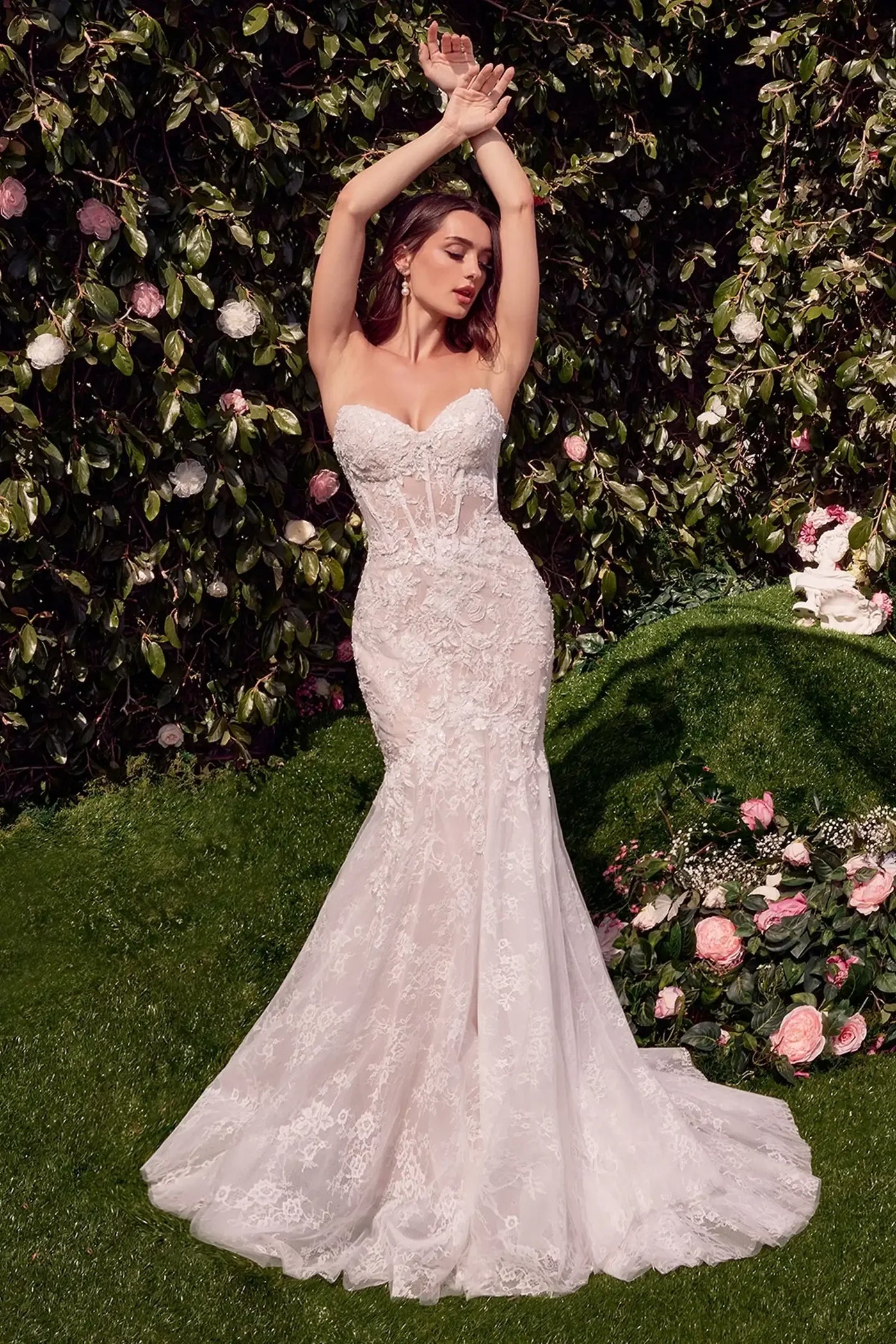 WL031 - Detachable Wings Mermaid Wedding Gown - Andrea & Leo