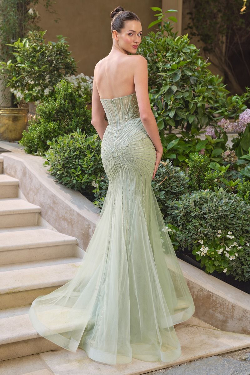 A1492 - Crystal Mae Mermaid Gown - Andrea & Leo