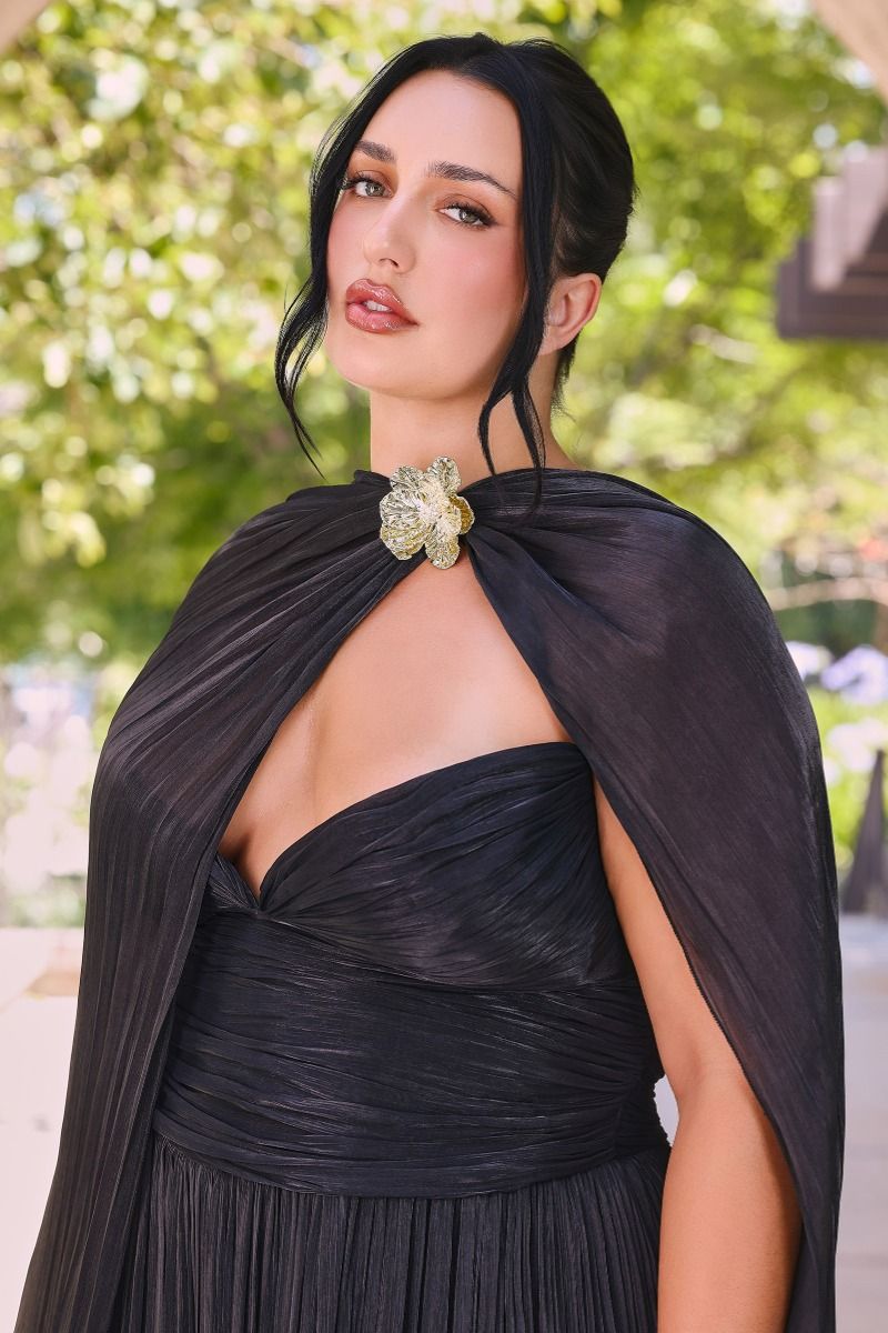 Shimmer Chiffon Scarf & Floral Accessory Set