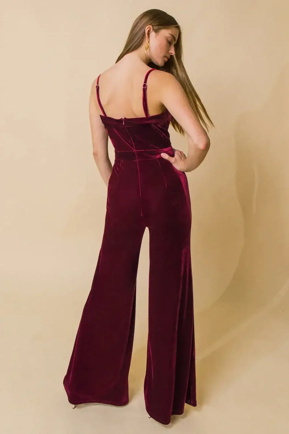 TWILIGHT HOUR VELVET JUMPSUIT