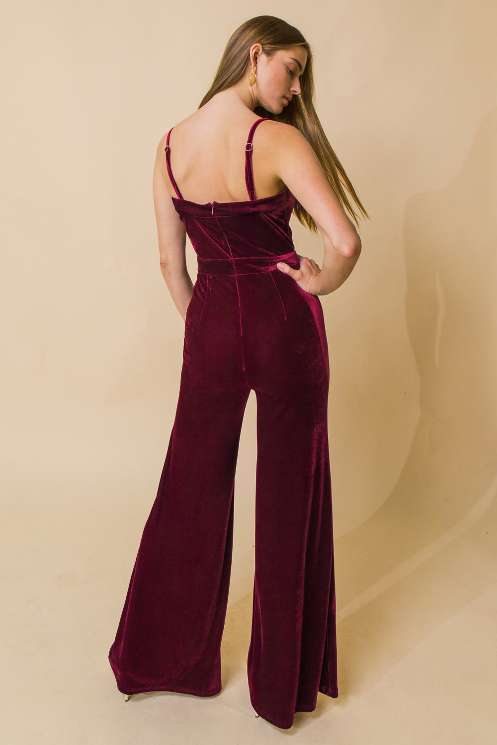 TWILIGHT HOUR VELVET JUMPSUIT