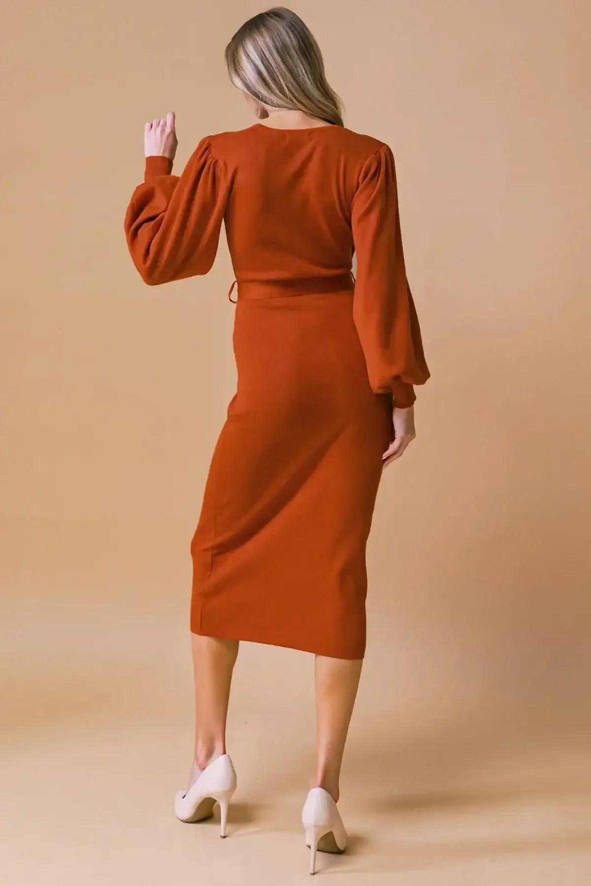 MATILDA MIDI LONG SLEEVE SWEATER DRESS