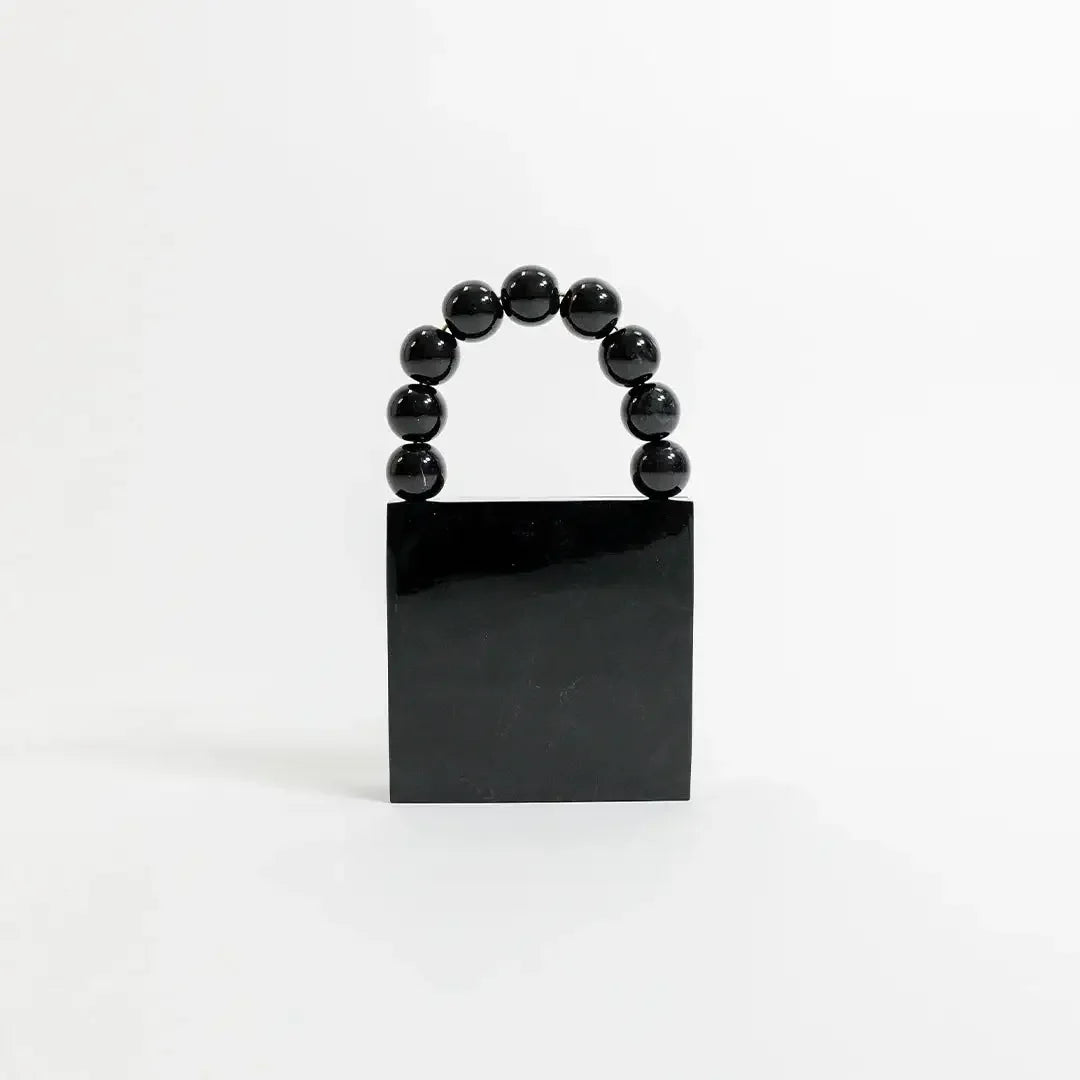 Twinkling Noir Mosaic Clutch