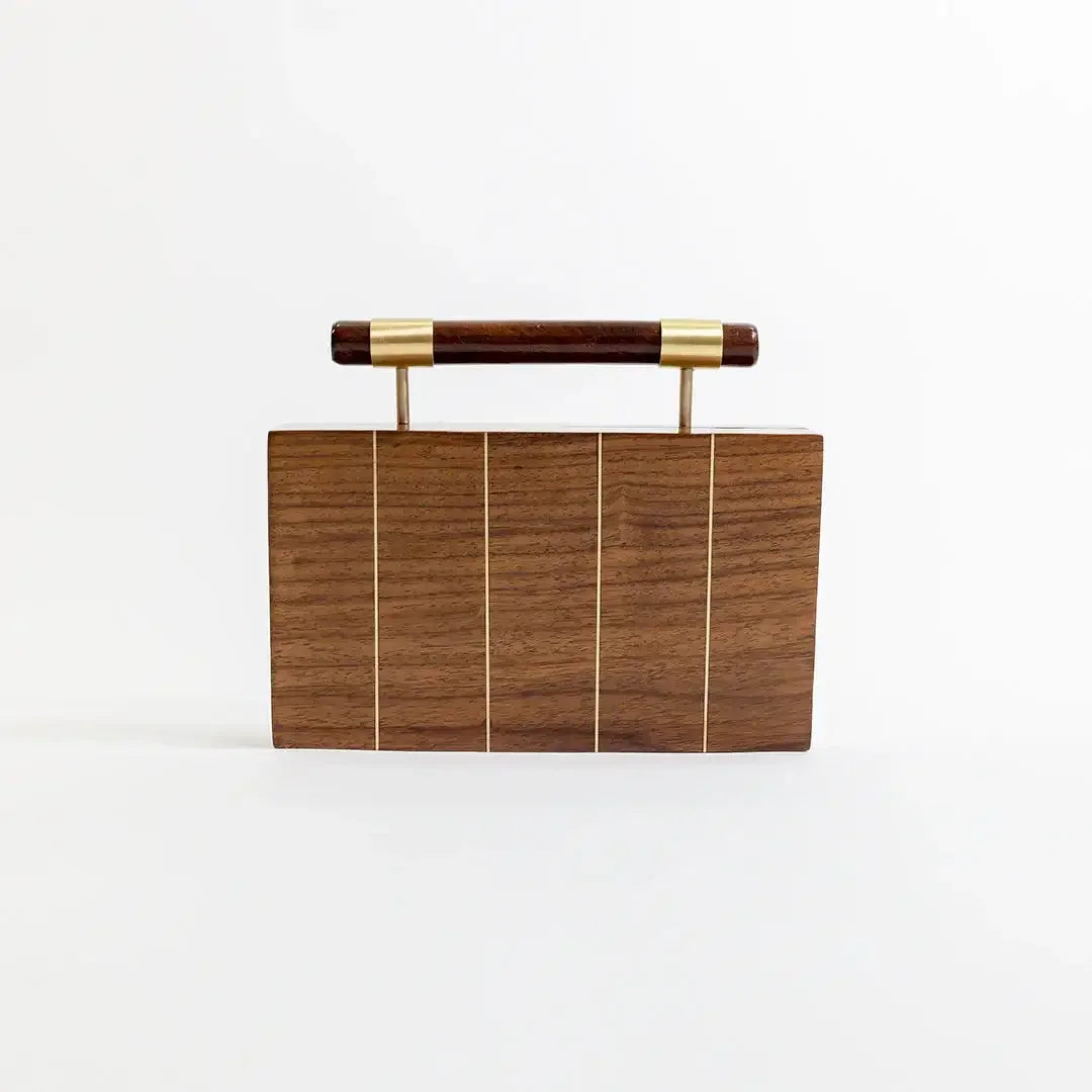 Brasswood Briefcase Clutch