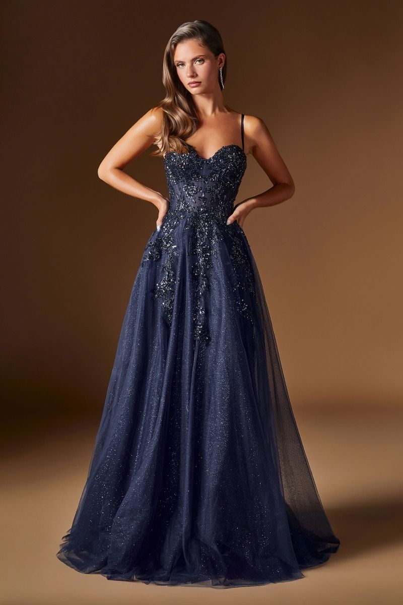 Edith Gown - Glitter Tulle A-Line Formal Dress