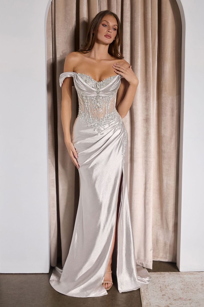 Jessamyn Gown - Off The Shoulder Fitted Dress