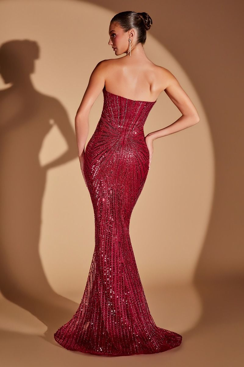 Madison Gown - Crystal Sequin Mermaid Formal Dress