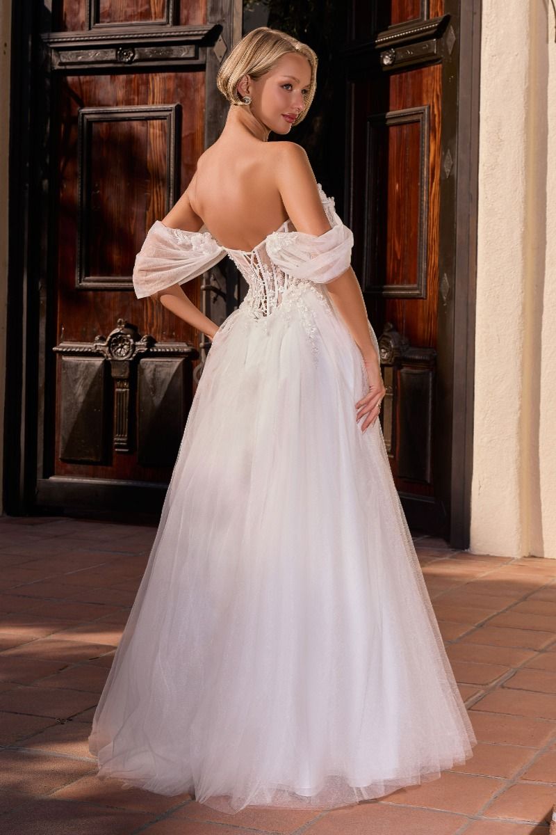 Bernadette Gown - Off-White Floral Corset Bridal Dress