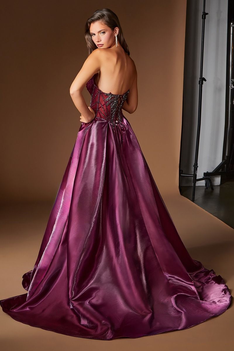 Theodora Gown - Organza Mermaid Dress with Overskirt