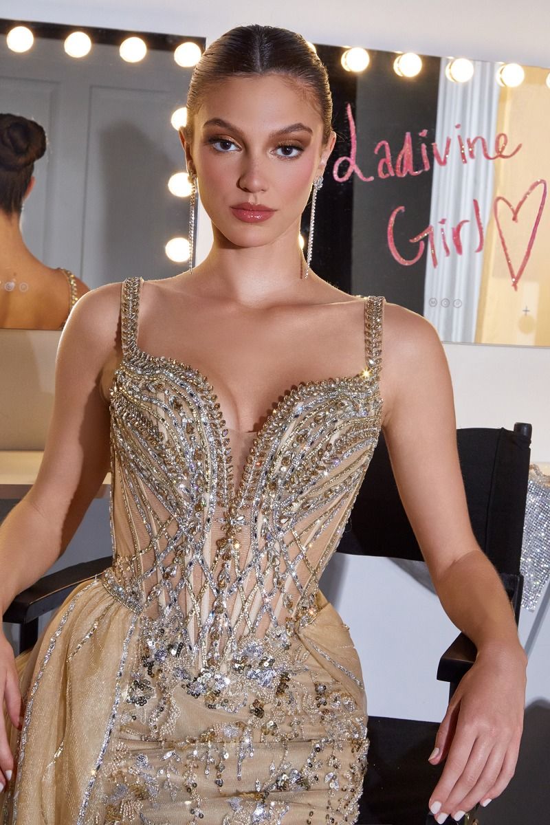 Esperanza Gown - Crystal Embellished Formal Evening Dress