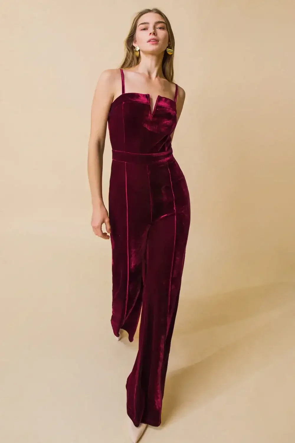 TWILIGHT HOUR VELVET JUMPSUIT