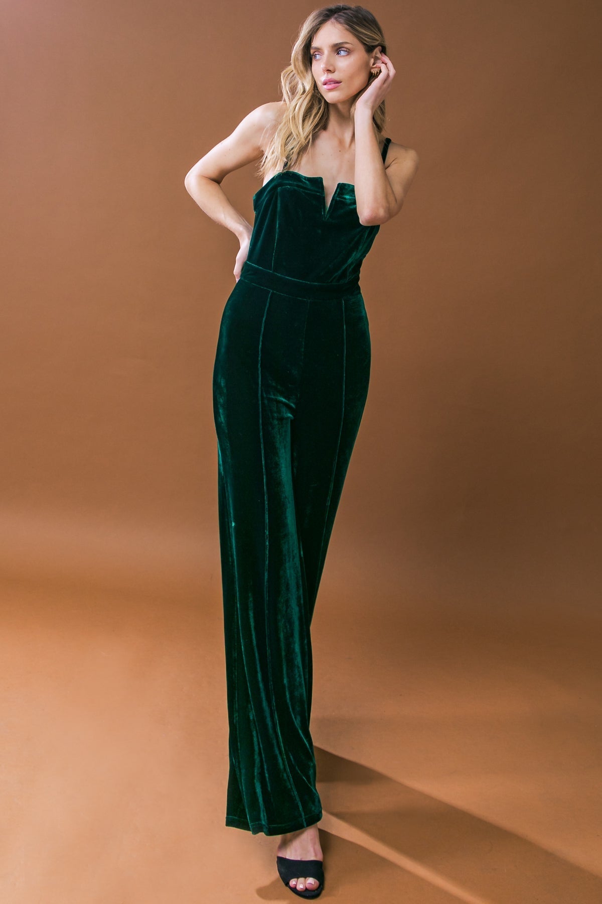 TWILIGHT HOUR VELVET JUMPSUIT