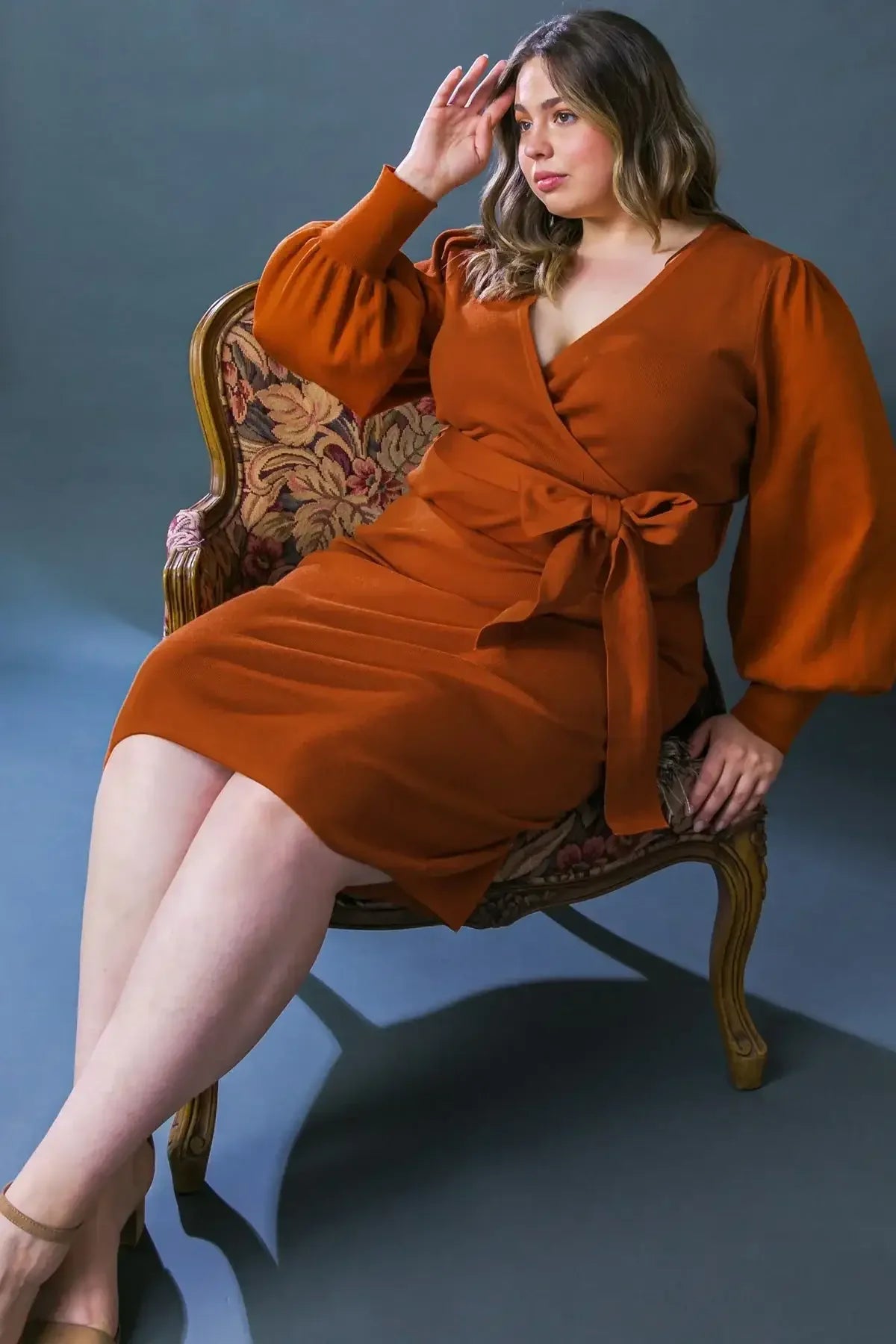 MATILDA MIDI LONG SLEEVE SWEATER DRESS