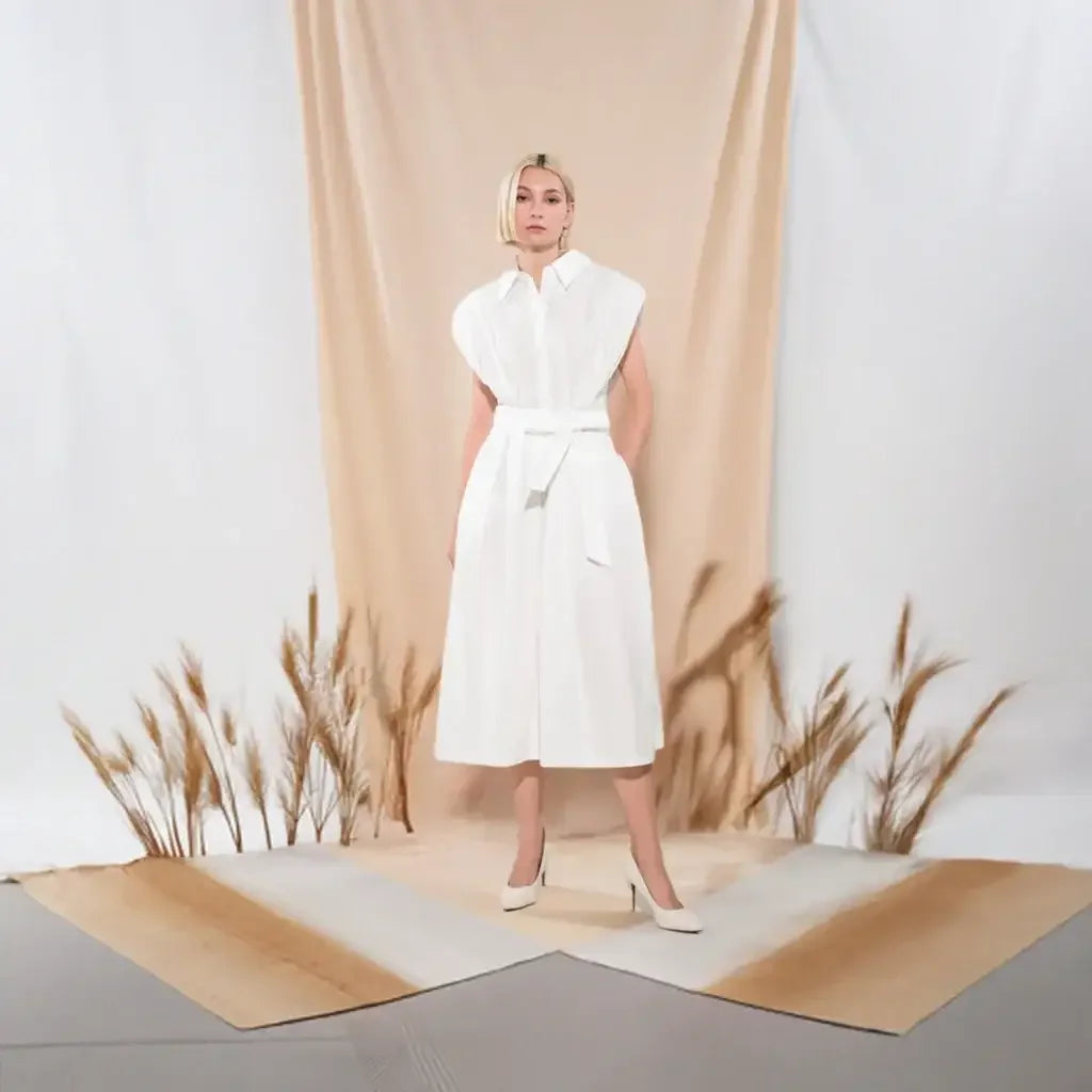 DEEPER CONNECTION DROP SHOULDER DRESS