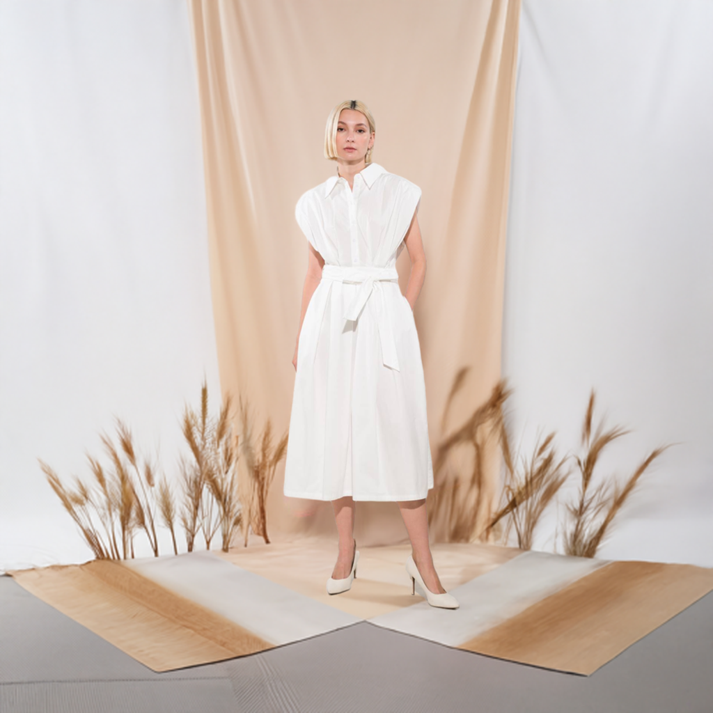 DEEPER CONNECTION DROP SHOULDER DRESS