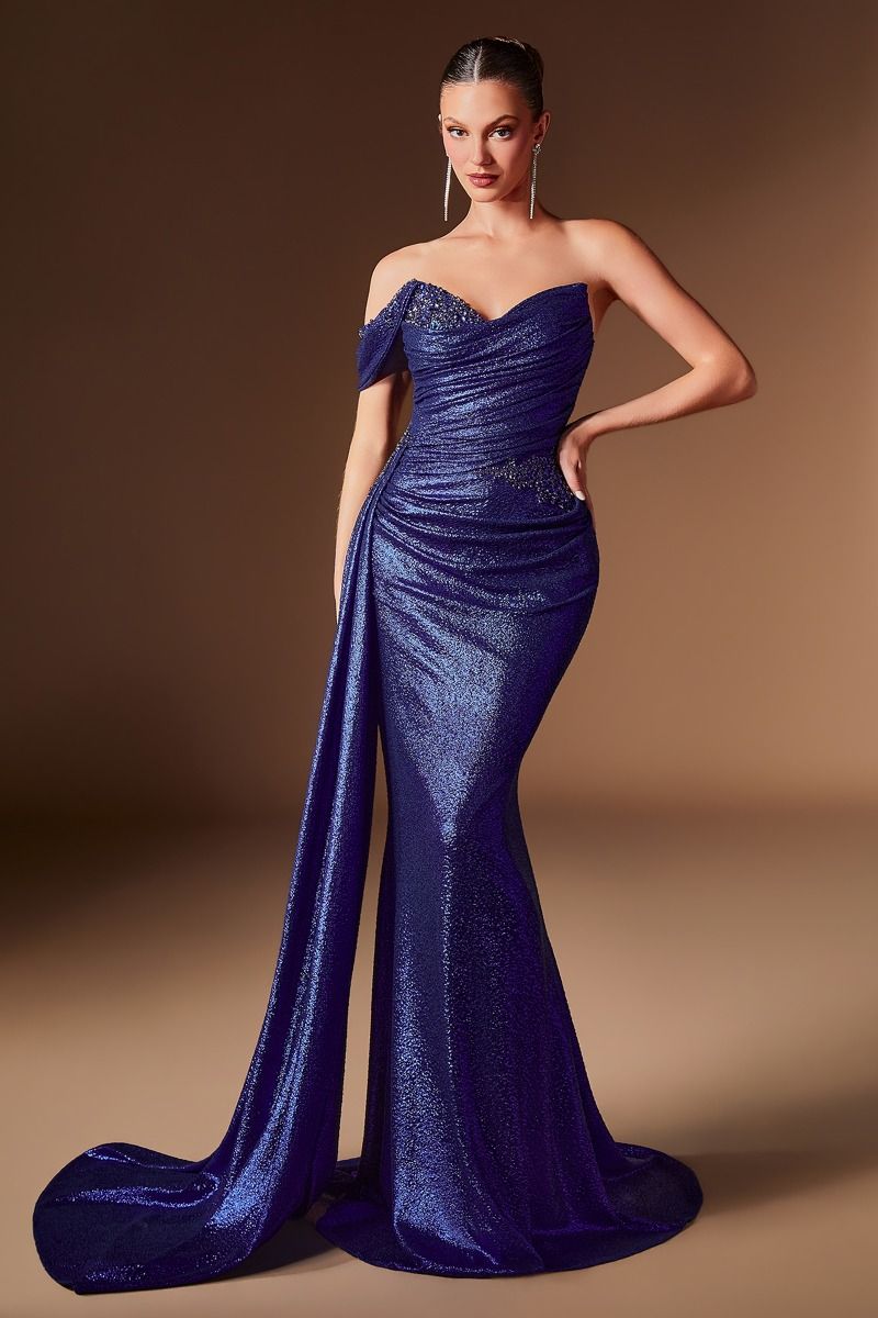 Suki Gown - Shimmering Metallic Mermaid Dress