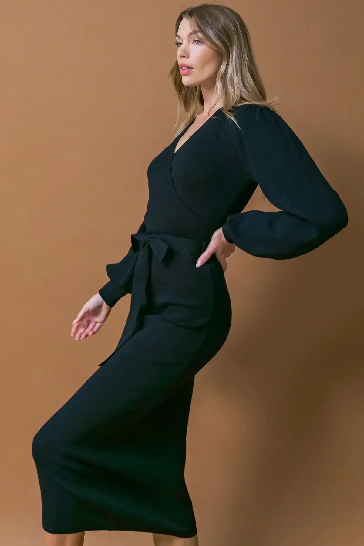 MATILDA MIDI LONG SLEEVE SWEATER DRESS