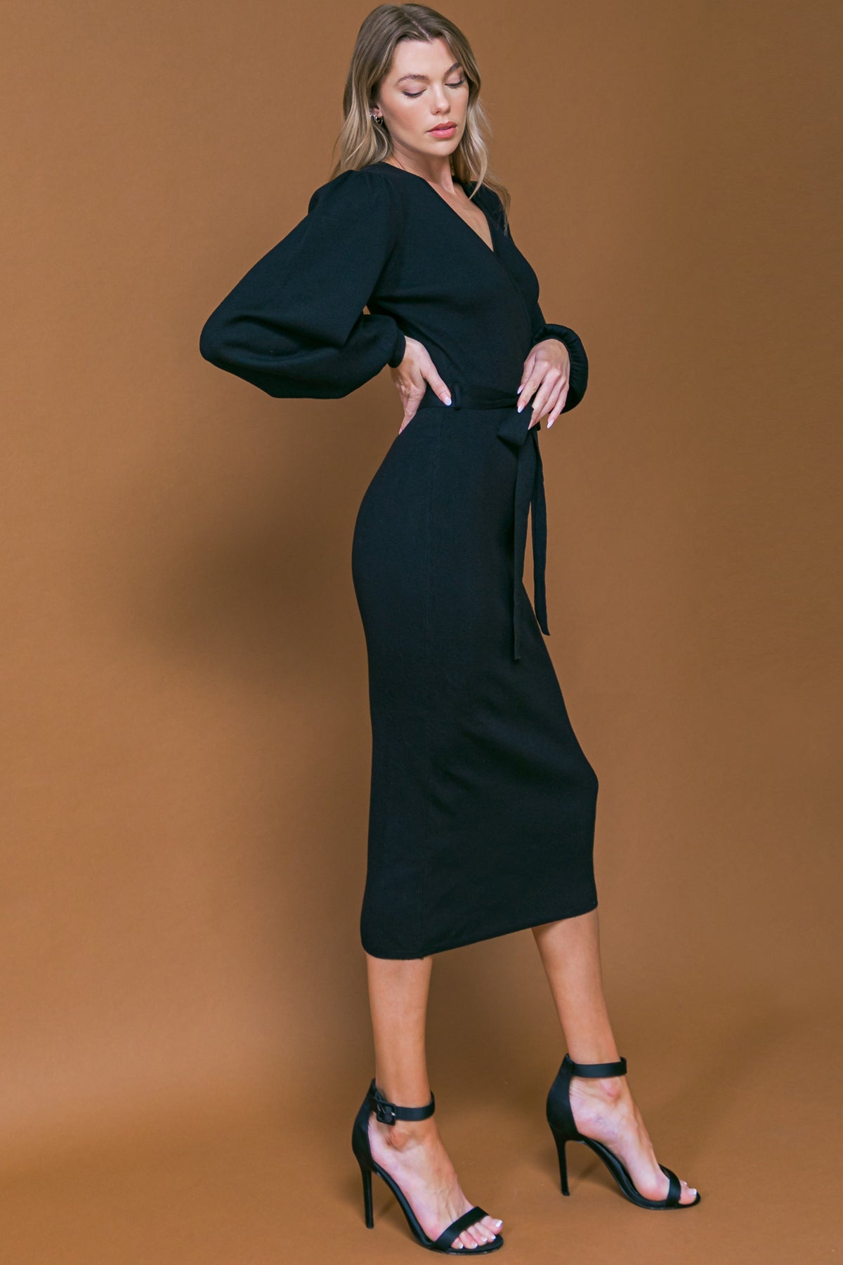MATILDA MIDI LONG SLEEVE SWEATER DRESS